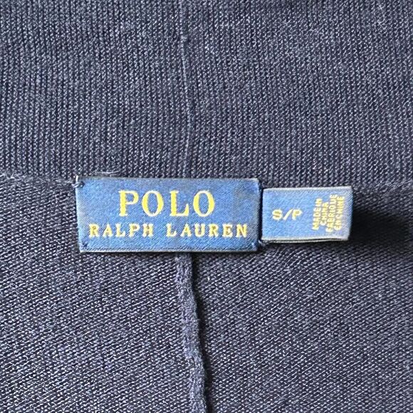 Polo Ralph Lauren Open Cardigan Sweater Navy Blue Silk Blend - Women's Size S/P - Picture 5 of 6